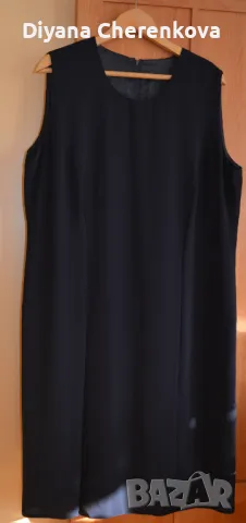 Дамска лятна/ранна есен шифонена рокля без ръкав; повод; 4XL÷ 5XL