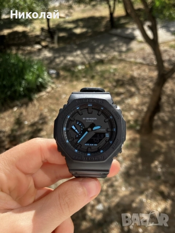 Casio G-Shock GA 2100 1A2ER + чисто нова каишка от GA 2100 SKE-7A Часовник Касио Г Шок ГА 2100, снимка 8 - Мъжки - 56132067