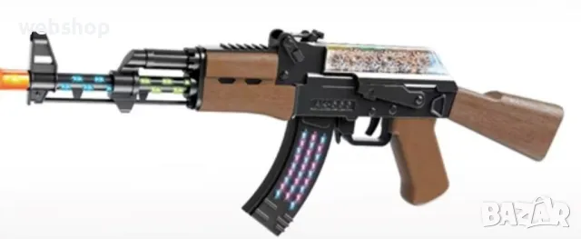 Детски Автомат Калашников със звук и светлина, снимка 1