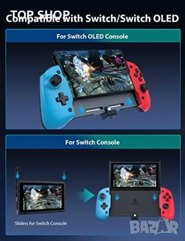 Нов Контролер за Nintendo Switch/Switch OLED в ръчен режим Игри, снимка 3 - Nintendo конзоли - 49956864