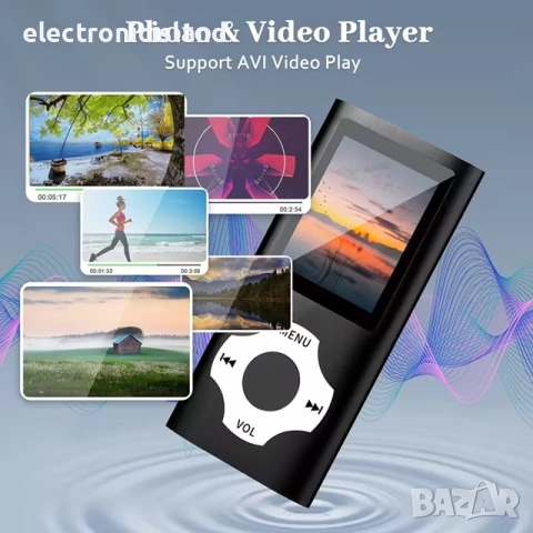 преносим MP3/MP4 плейър с възпроизвеждане на видео, FM радио, USB, MP3, LED, слот за SD карта , снимка 6 - MP3 и MP4 плеъри - 52250648