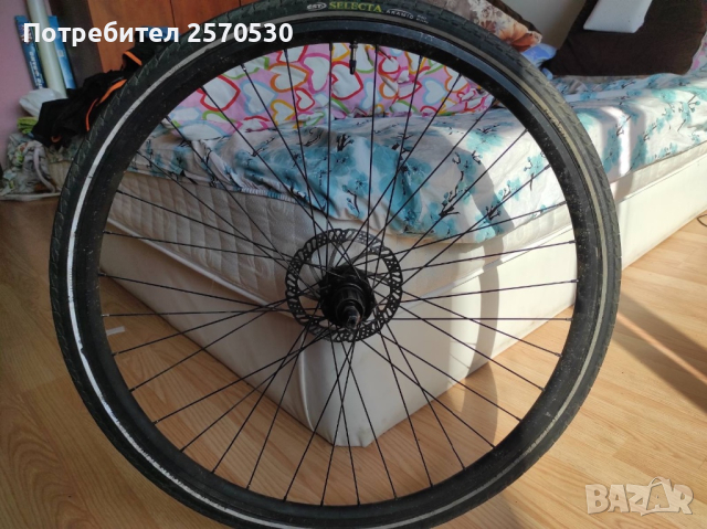 Капли28 с гуми диск и QR центровани-комплект, снимка 4 - Части за велосипеди - 44790924