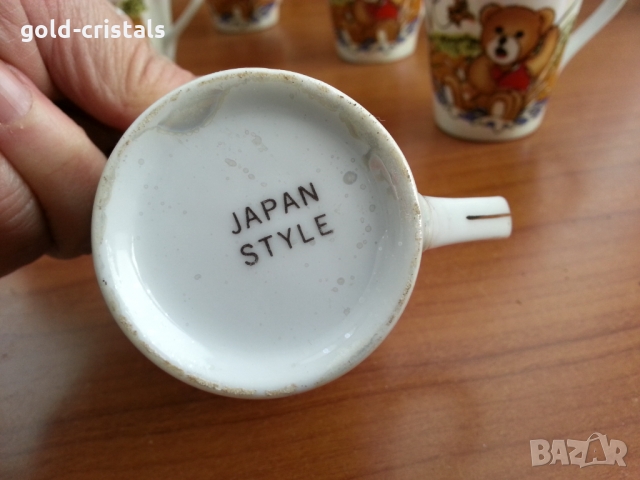 Стар японски порцелан чашки детски мотиви , снимка 4 - Антикварни и старинни предмети - 36084309