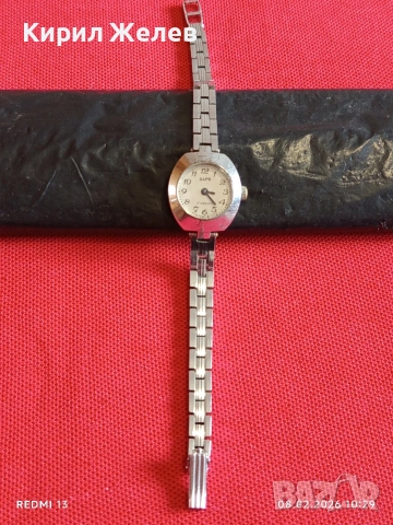 Дамски механичен часовник ЗАРЯ СССР за КОЛЕКЦИОНЕРИ 52851, снимка 4 - Антикварни и старинни предмети - 53399397