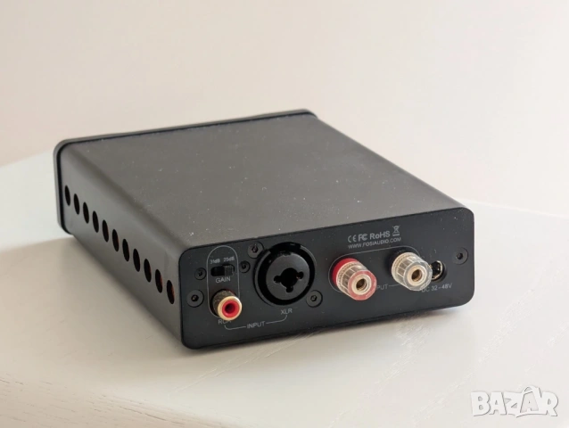 Моно усилвател Fosi Audio V3 Mono – 240W RMS, XLR/RCA, Клас D (TPA3255), снимка 2 - Ресийвъри, усилватели, смесителни пултове - 53866573