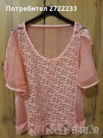 Дамска блуза в нежно розов цвят, снимка 6 - Туники - 35723485