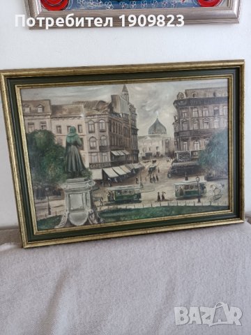 Стара маслена картина, снимка 5 - Картини - 40997945