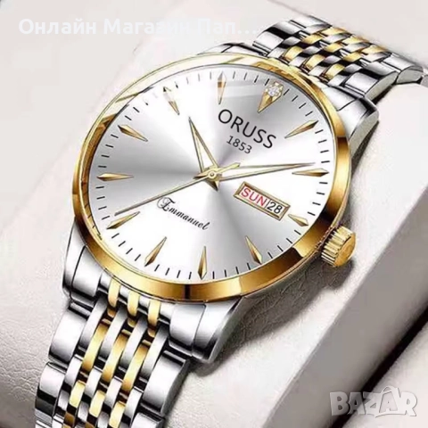 ORUSS OR11 мъжки кварцов часовник с календар, водоустойчив, снимка 2 - Мъжки - 52917284