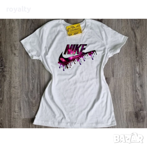 Nike Бяла Дамска Тениска 