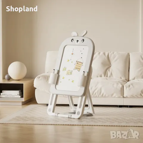 Детската магнитна дъска за конструиране и рисуване със столче, снимка 3 - Образователни игри - 48673285