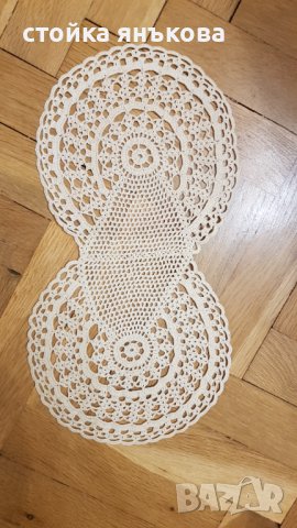 Продавам плетени карета на една кука., снимка 2 - Покривки за маси - 41847439