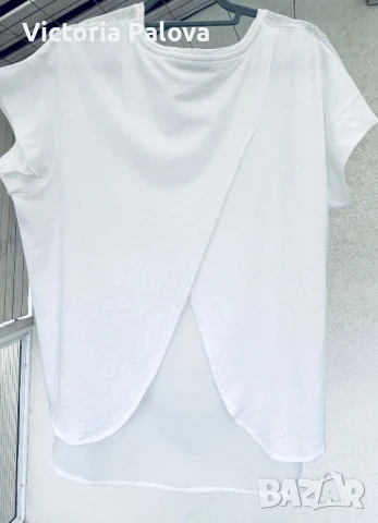 Скъпа марка блуза  OUI лен 55%, снимка 5 - Корсети, бюстиета, топове - 51426752