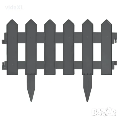 vidaXL Кантове за тревни площи, 25 бр, антрацит, 10 м, PP, снимка 5 - Огради и мрежи - 56146583