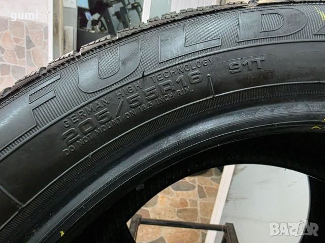 2бр зимни гуми 205/55/16 FULDA L05156, снимка 5 - Гуми и джанти - 53852341