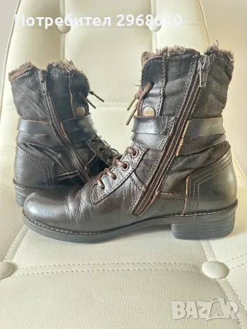 Дамски боти естествена кожа Camel Active 37 номер 23,5 см, снимка 2 - Дамски боти - 49665955