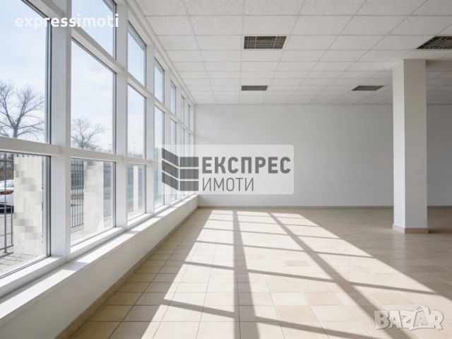 Сграда с паркинг, офис с шоу рум, до главен път