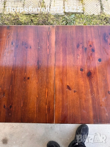 Масивна дървена маса, снимка 4 - Маси - 53694293