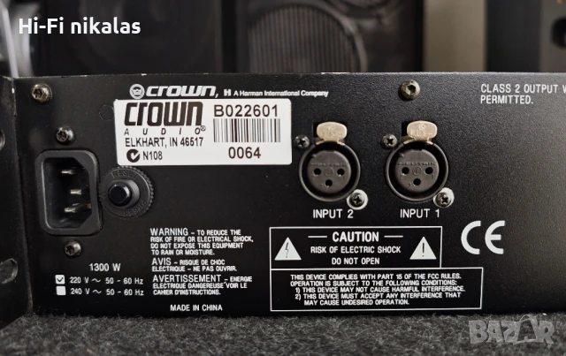 професионално стъпало усилвател CROWN XLS 202, снимка 6 - Ресийвъри, усилватели, смесителни пултове - 50657083