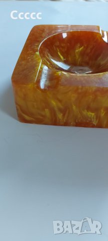 Масивен  пепелник  от кехлибар  , снимка 1