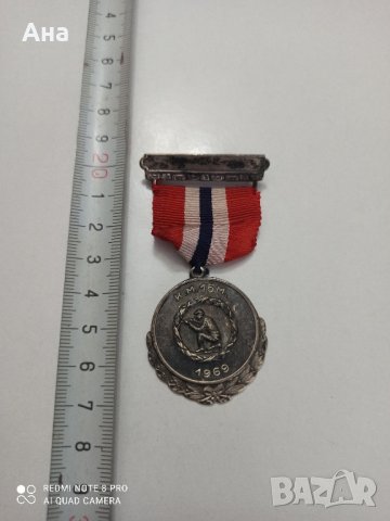 норвежки сребърен медал с маркировка , снимка 5 - Антикварни и старинни предмети - 42138663