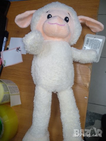 Агне, около 45-48см, снимка 3 - Плюшени играчки - 41287188