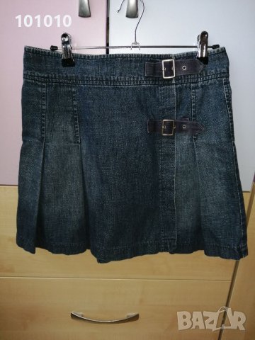 Плисирана дънкова пола, намалявам я, снимка 3 - Поли - 39951463