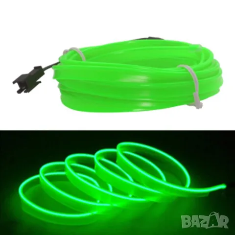 Зелена интериорна LED лента 2 метра 12V
