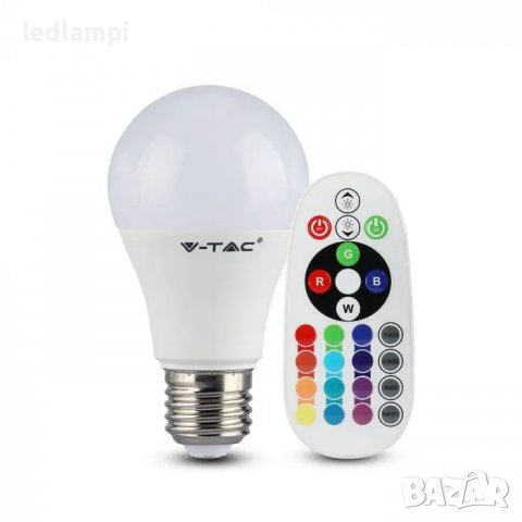 LED лампа 8.5W E27 RGB+4000К, снимка 1