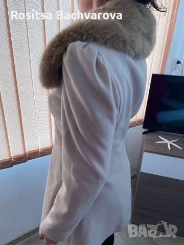 Бежево палто Radeks, размер М, снимка 5 - Палта, манта - 38896210
