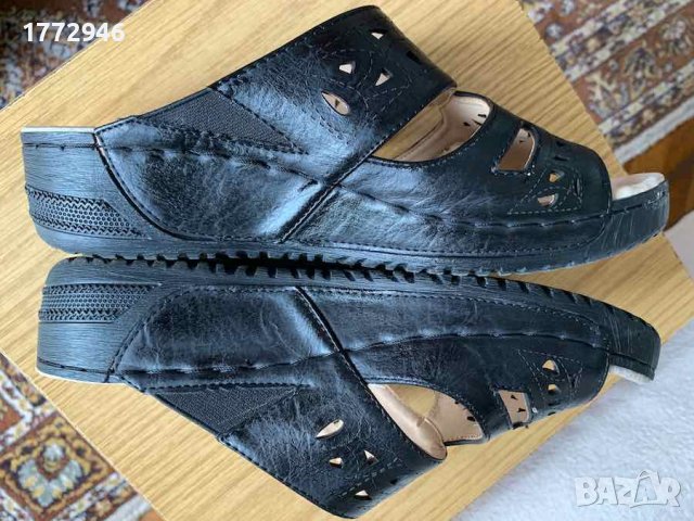ПРОМО Чехли, сандали със стелки естествена кожа, почти нови, снимка 5 - Дамски ежедневни обувки - 41261515