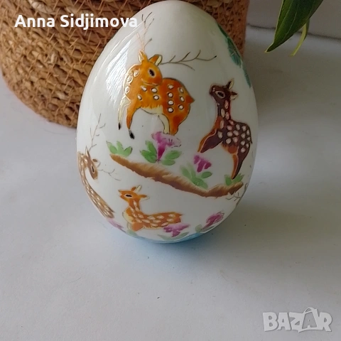 Порцеланово яйце , снимка 2 - Декорация за дома - 53727636