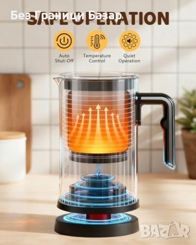 Нов Уред за разпенване / затопляне на мляко Млечна пяна за секунди Кафе, снимка 6 - Други - 53698252