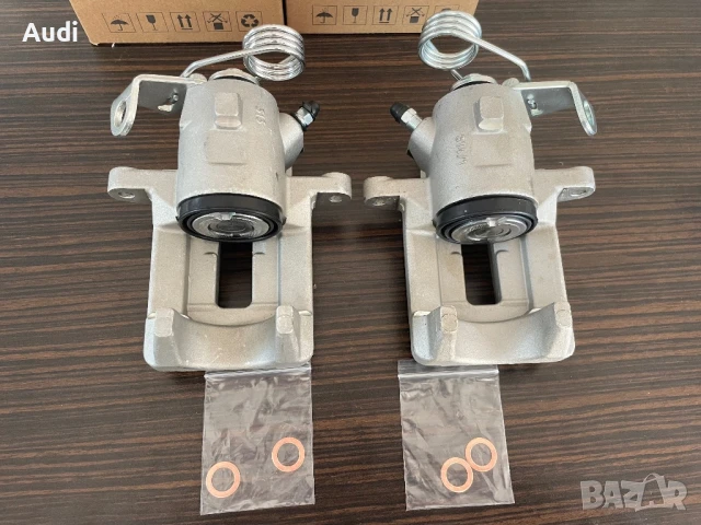 НОВИ Задни спирачни апарати Audi A3 Golf 4 Seat Leon Skoda Octaviа Спирачен апарат AudiA3 Golf4, снимка 12 - Части - 51173142