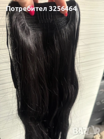 Продавам естествена славянска коса черна , снимка 6 - Продукти за коса - 53629637