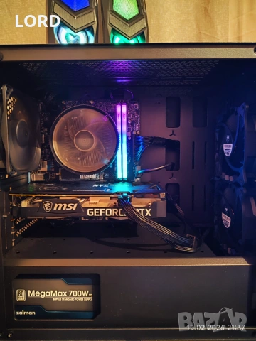 Геймърски i5 12400f, RTX 3060 12GB, RAM 32GB DDR4 3200, SSD 512GB NVME