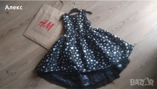 H&M - детска рокля 5-6г, снимка 1 - Детски рокли и поли - 42516553