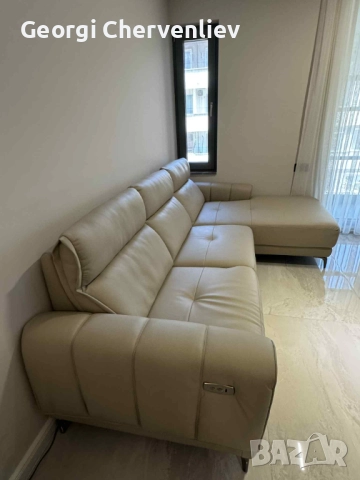 Кожен ъглов диван с лежанка и релакс механизъм 265 на 165, снимка 3 - Дивани и мека мебел - 52383091