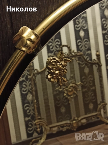 Огледало Art Deco, месинг, снимка 3 - Антикварни и старинни предмети - 52787538