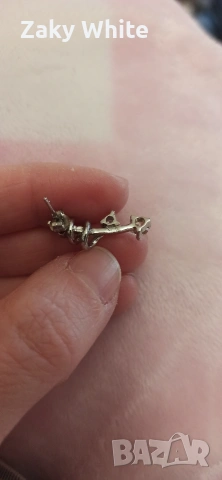 Сребърни обеци в кутийка , снимка 4 - Обеци - 53781548