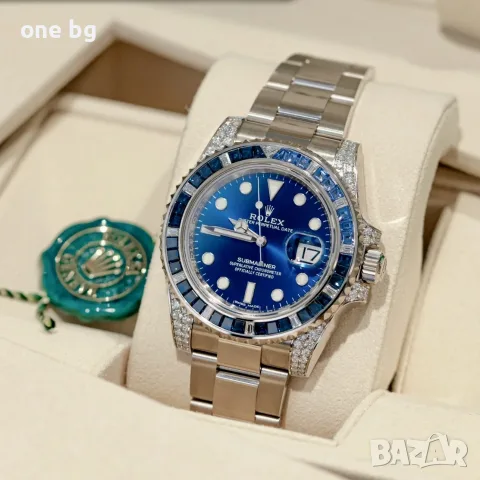 Rolex Submariner Blue King Jewels Diamond, снимка 2 - Луксозни - 55973441