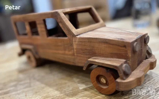 Jeep Wrangler - Дървена детска играчка, дървена кола, снимка 3 - Коли, камиони, мотори, писти - 55838455