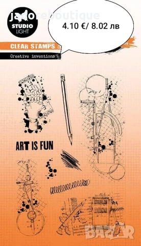 Силиконови печати Studio Light различни видове цветя, хора и други, снимка 5 - Други - 34638866