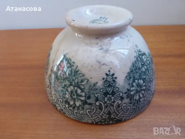 Португалска порцеланова купа 1920 г, снимка 7 - Антикварни и старинни предмети - 50131267