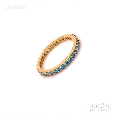 Златен дамски пръстен 1,42гр. размер:54 14кр. проба:585 модел:17800-6, снимка 2 - Пръстени - 41485836