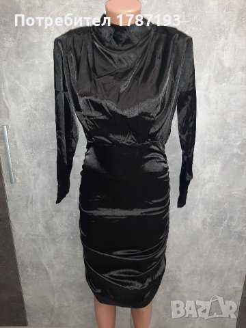 Нова сатенена рокля с гол гръб, снимка 3 - Рокли - 42477843