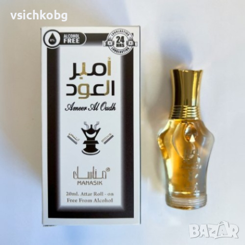 Ameer Al Oud Original White Oud от Manasik 20ml Бергамот, Роза, Жасмин, Лавандула, Oud, Мускус