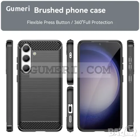 Samsung Galaxy S25 Противоударен Силиконов Гръб Карбон, снимка 9 - Калъфи, кейсове - 49194594