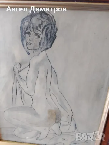 Стоян Венев картина смесена техника , снимка 4 - Картини - 48128189