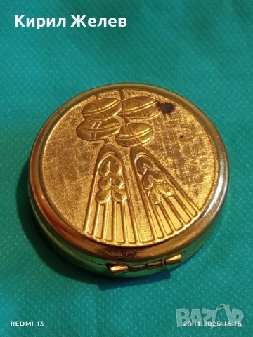 Винтидж златиста кутия много красив стилен дизайн 52183, снимка 6 - Други ценни предмети - 52481389