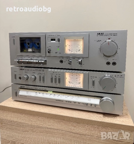 🔉Ретро аудио сет AKAI - усилвател AM-U01, тунер AT-K02, Дек CS-M01 - Made in Japan🔉, снимка 2 - Аудиосистеми - 52147271